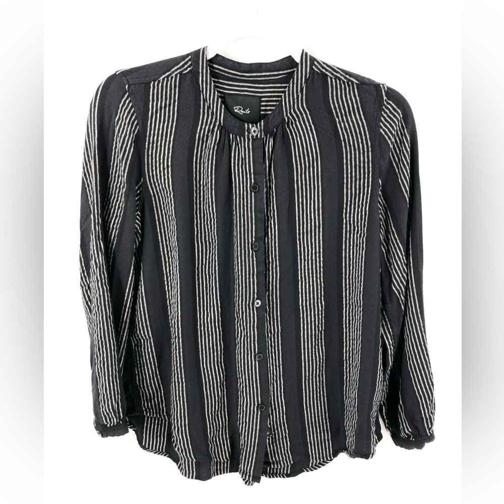 Rails Eloise Top Sagrada Stripe Button Down Shirt… - image 1